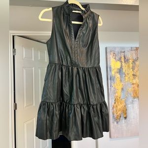 Vegan leather dress